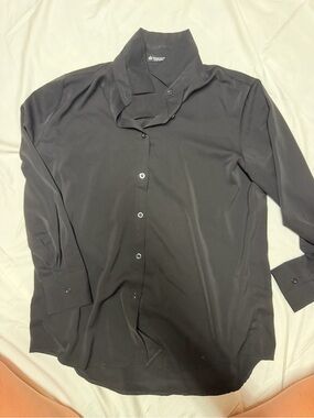 Stars Above Classic Black Button-Down Shirt